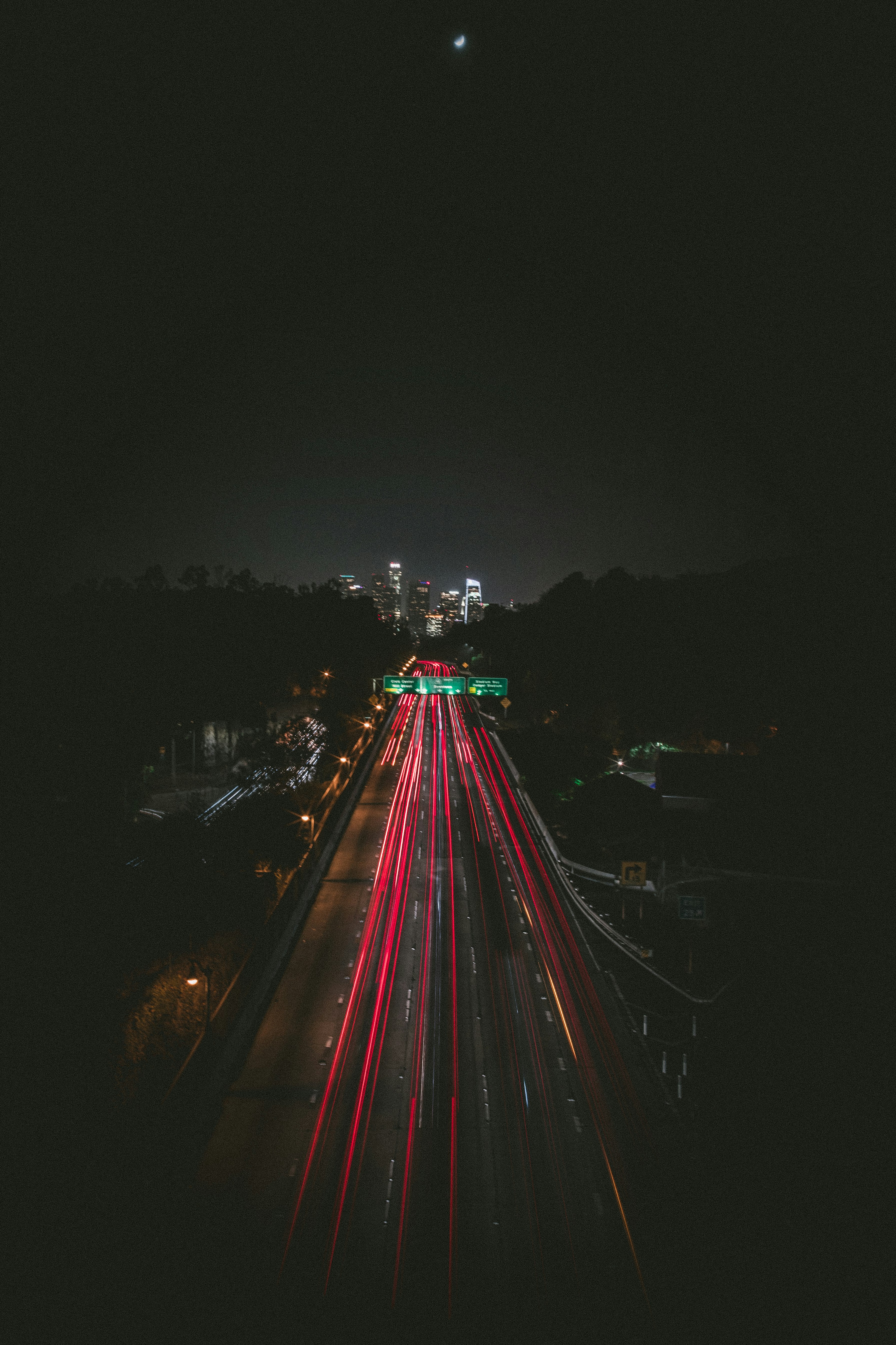 road at night